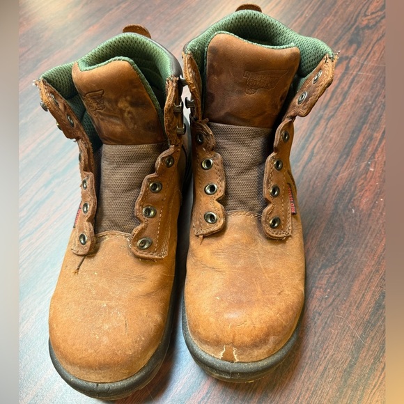 Red Wing Shoes 2235 Men’s Brown Boots Size 9.5 NO LACES - Picture 9 of 11